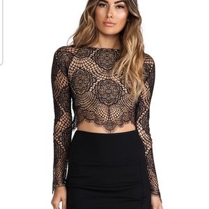 For Love & Lemons Grace lace top